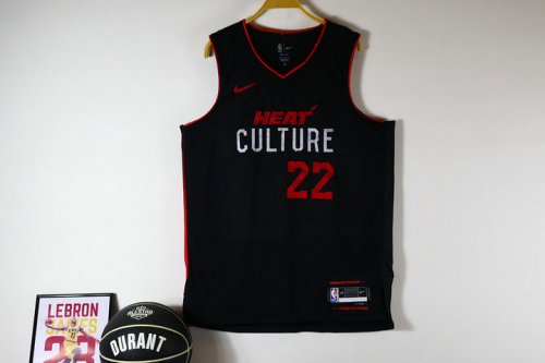 22 Butler Miami Heat 24-25 city jersey black player version